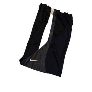 Vintage 90s NIKE Basketball Shorts Razzle Dazzle Shiny Grey Black Men's LARGE‎